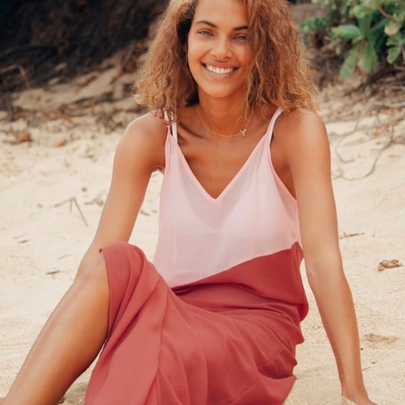 NWT- Seaside Retreat Red and Blush Maxi
Cover-Up - Picture 3 of 5